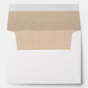 Enveloppe Adresse de retour de l'embarcation en papier Brown