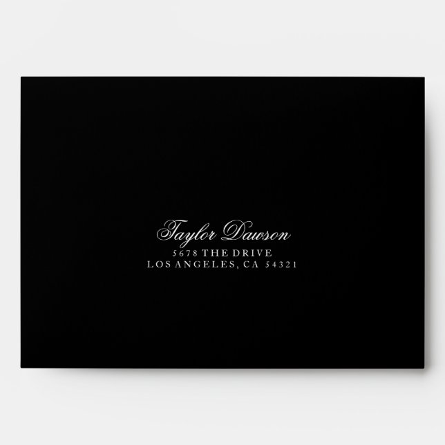 Enveloppe Adresse de retour de manuscrit fait sur commande (Devant)