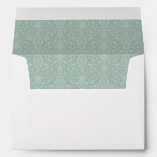 Enveloppe Adresse de retour de mariage floral vert de
