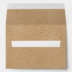 Enveloppe Adresse de retour de papier Faux Kraft