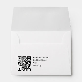 Enveloppe Adresse de retour d'entreprise Code QR