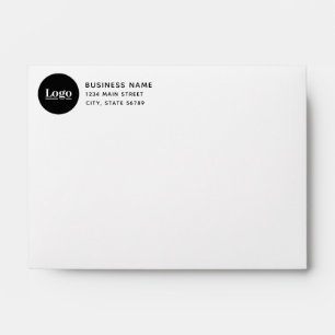 Enveloppe Adresse de retour du logo d'entreprise de base Env