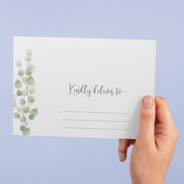 Enveloppe Adresse de retour du Mariage de script (Créateur téléchargé)