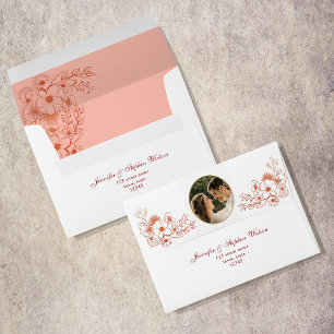 Enveloppe Adresse de retour du Mariage photo