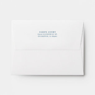 Enveloppe Adresse de retour Flap arrière Simple classique Ma