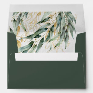 Enveloppe Adresse de retour H2 Eucalyptus saule DIY couleur