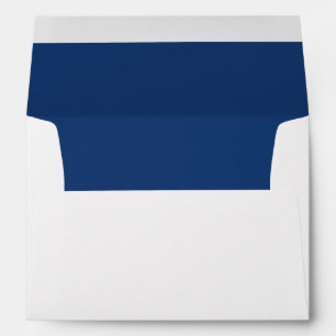 Enveloppe Adresse de retour intérieur bleu foncé