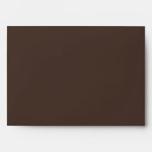Adresse de Retour Mariage Ivoire Marron Chocolat