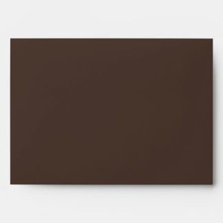 Enveloppe Adresse de Retour Mariage Ivoire Marron Chocolat