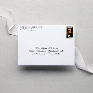 Enveloppe Adresse de Retour Moderne Chic Simple