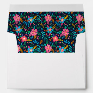 Enveloppe Adresse de retour personnalisée du Motif Fleur sa