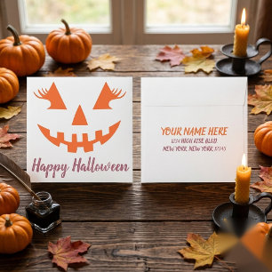 Enveloppe Adresse de retour personnalisée pour Halloween sur