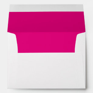 Enveloppe Adresse de retour rose simple