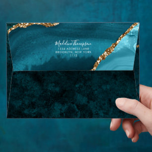 Enveloppe Adresse du script de la géométrie de l'Agate de Ve