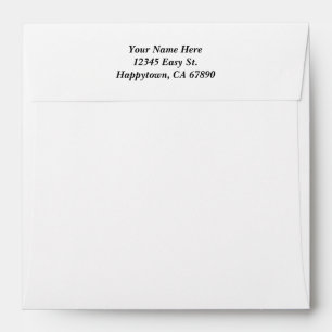 Enveloppe Adresse personnalisée points noirs grands et petit