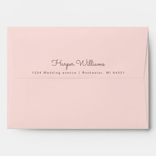 Enveloppe adresse rose