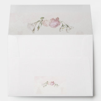 Enveloppe Adresse Roses Rose Clair Mariage
