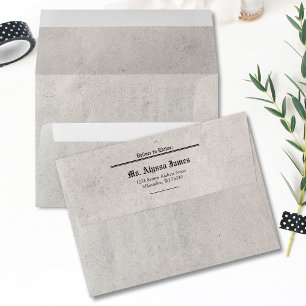 Enveloppe Adressée À Un Mariage De Journaux