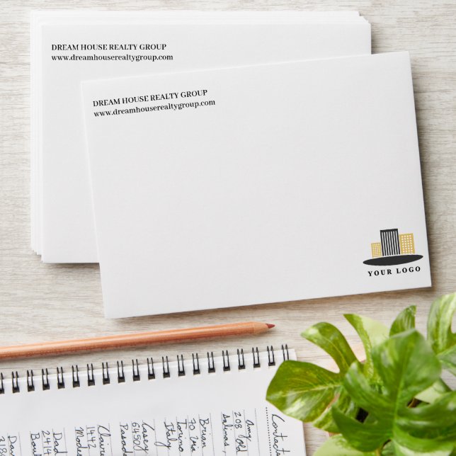 Enveloppe Agent immobilier ou immobilier moderne (Stacked)