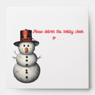 Enveloppe AI Deliver This Holiday Cheer Snowman Envelope