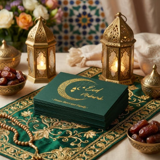 Enveloppe Aïd Moubarak Argent Cadeau Musulman Enfants heureu