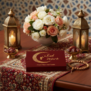 Enveloppe Aïd Moubarak Argent Cadeau Musulman Enfants heureu