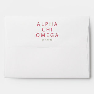Enveloppe Alpha Chi Omega Est.1885