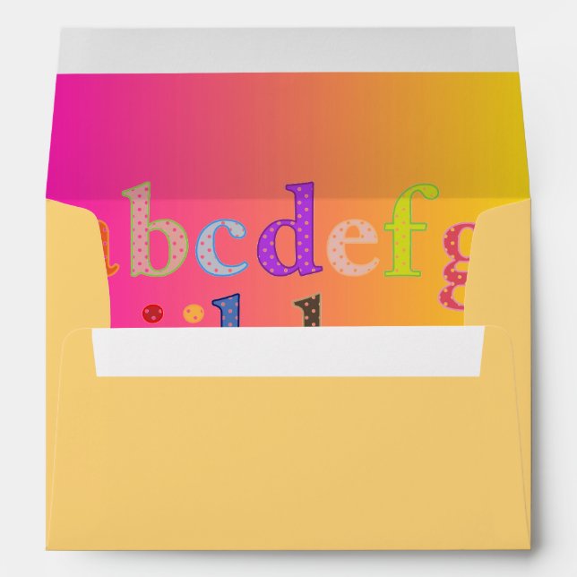 Enveloppe Alphabet (Dos (Bas))