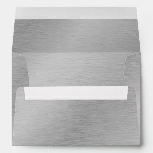 Enveloppe Aluminium métallique argenté, élégant, moderne