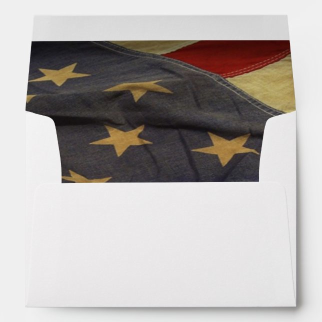 Enveloppe American Flag (Dos (Bas))