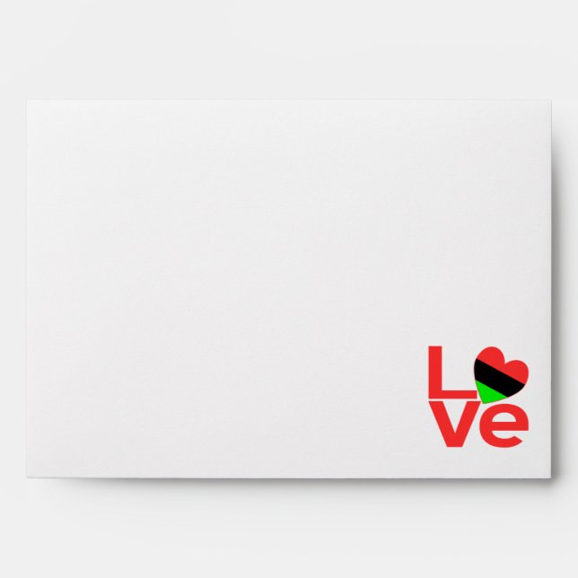 Enveloppe AMOUR afro-américain (Devant)