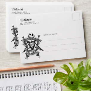 Enveloppe Amour inadapté   Jack Skellington
