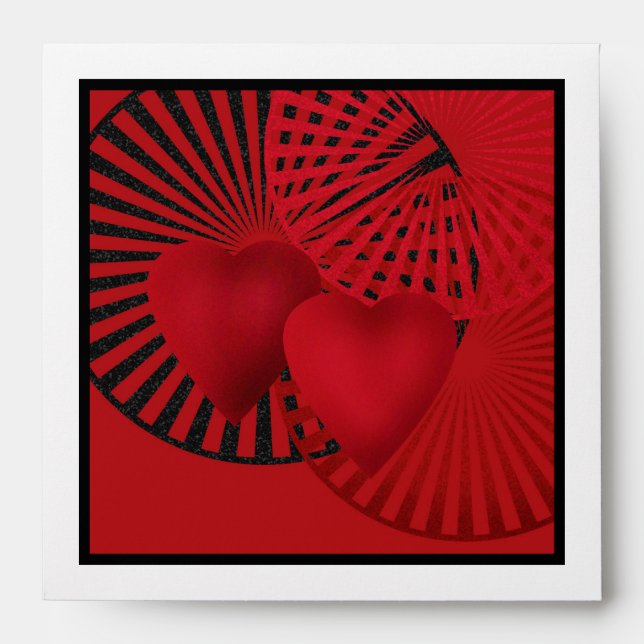 Enveloppe Amour, mariage, Saint Valentin (Devant)