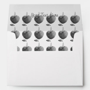 Enveloppe amour romantique coeur en forme de bougie design m