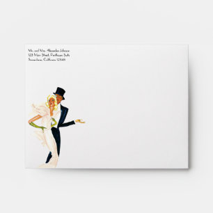 Enveloppe Amour vintage et romance, Mariage moderne Couple