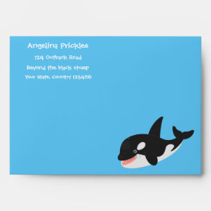Enveloppe Amusante baleine orque mignonne dessin animé