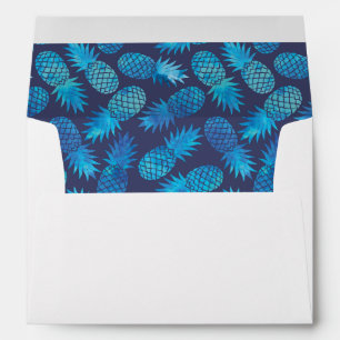 Enveloppe Ananas Blue Tie Dye