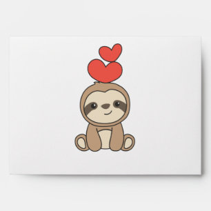 Enveloppe Animal préféré de Sloth Cute