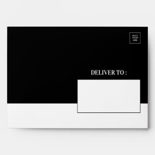 Enveloppe Anniversaire Chic Noir & Blanc