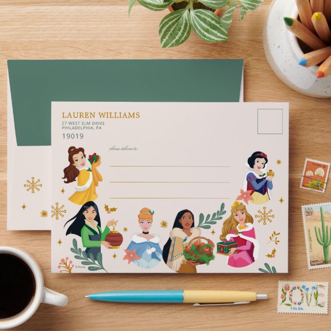 Enveloppe Anniversaire de Disney Princess (Desk)