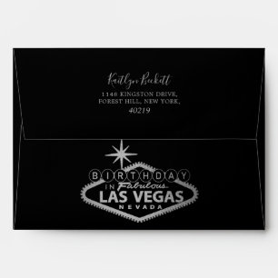 Enveloppe Anniversaire élégant de Las Vegas