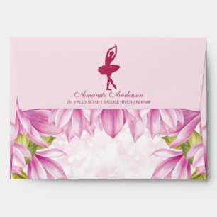 Enveloppe Anniversaire rose de Ballerina