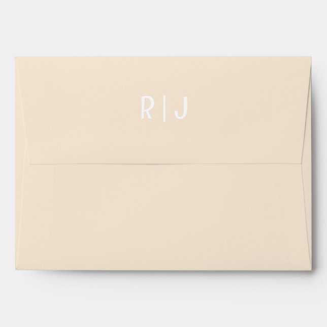 Enveloppe Antiquewhite Ivory Antique Blanc Personnalisé Coul (Dos (Haut rabat))