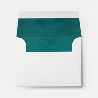 Enveloppe Aqua Turquoise Faux Velvet Revêtement texturé