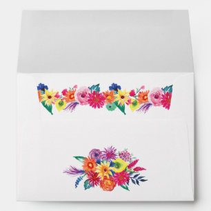 Enveloppe Aquarelle Fiesta Quinceañera