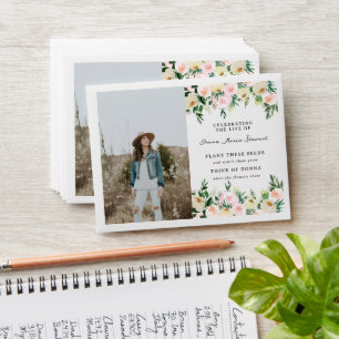 Enveloppe Aquarelle Floral & Verdure Memorial Seed Packet