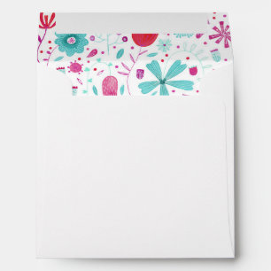 Enveloppe Aquarelle Florale moderne