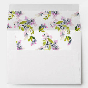 Enveloppe Aquarelle florale sensible - mariage