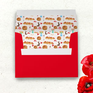 Enveloppe Aquarelle grecque Pâques Christos Anesti