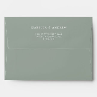 Enveloppe Aquarelle italienne Mariage d'olive